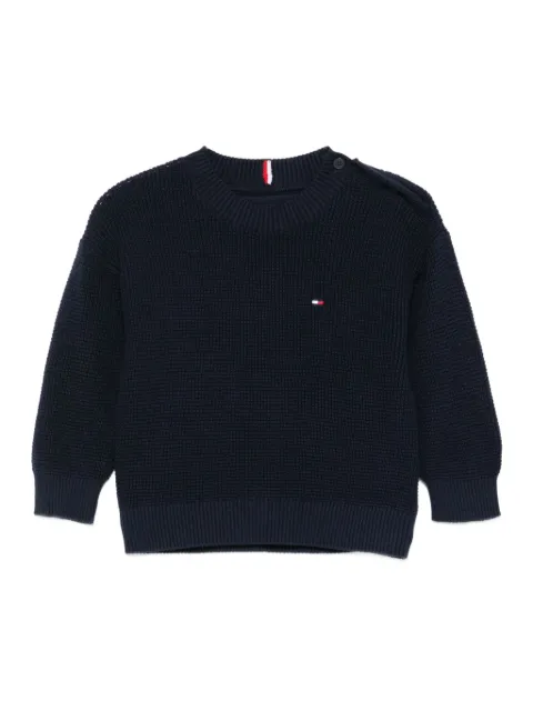 Tommy Hilfiger Junior Maglione in cotone con logo