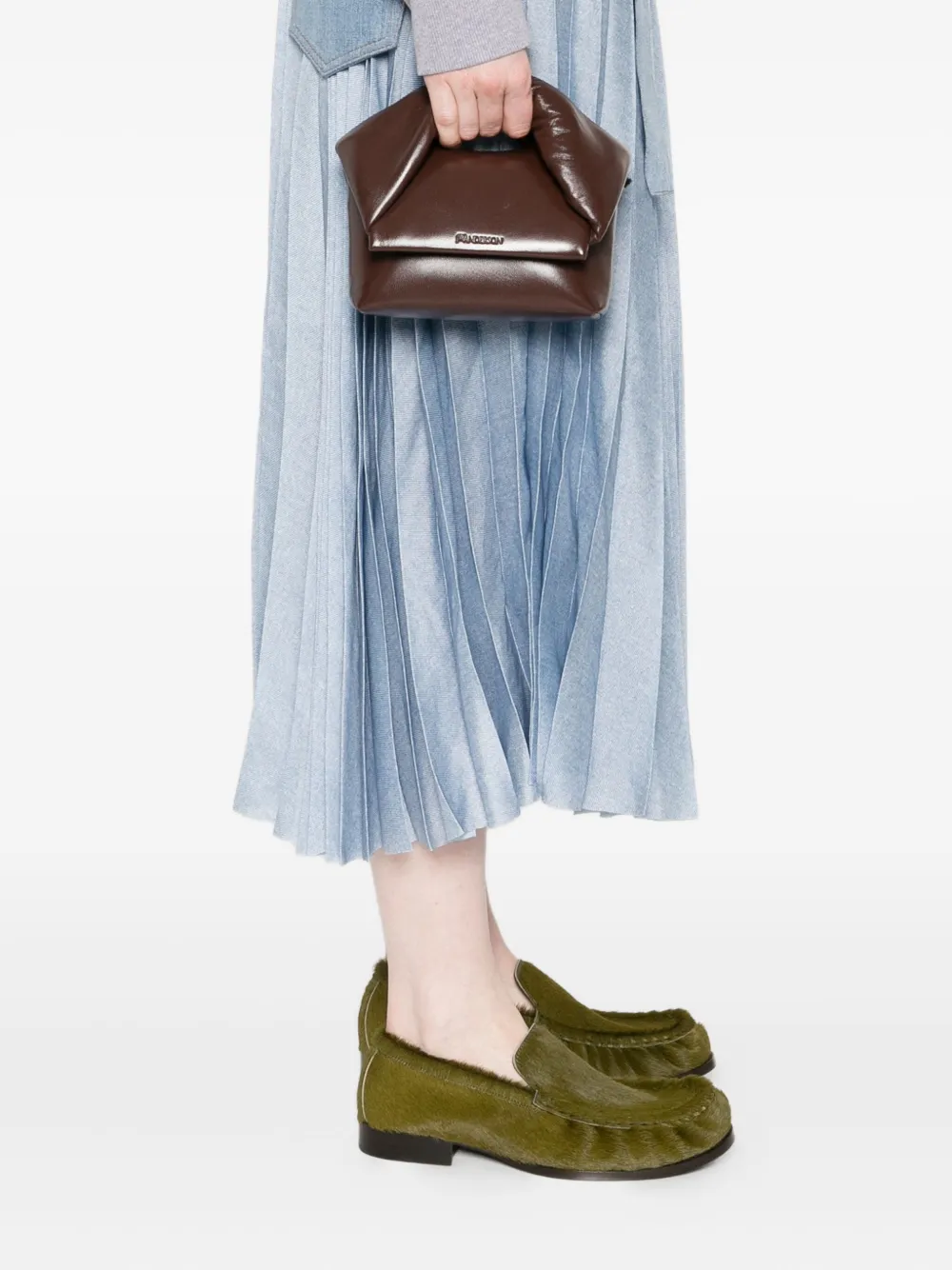 JW Anderson knotted leather tote bag - Bruin