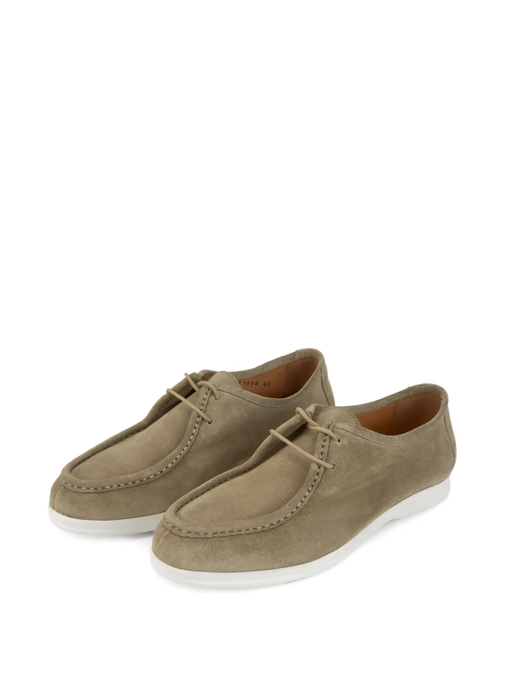 CALCE suede lace-up shoes Neutrals