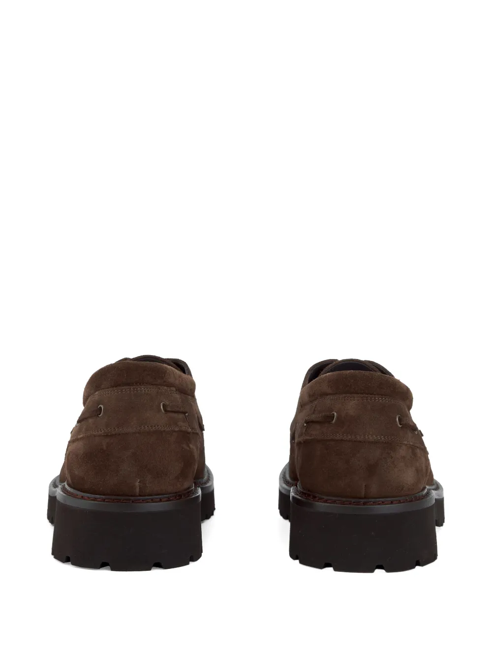 CALCE lace-up suede derby shoes Brown