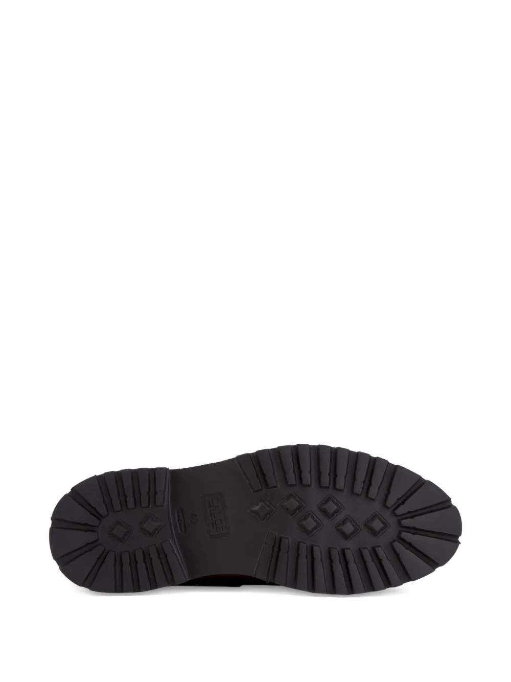 CALCE lace-up suede derby shoes Brown