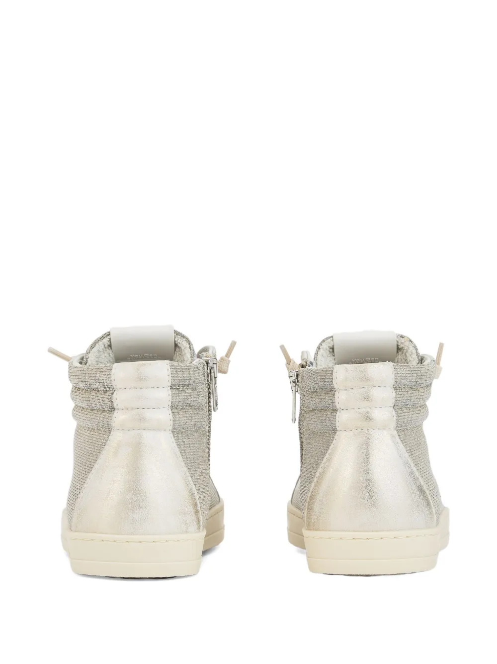 P448 Skate Dune zip-up high-top sneakers Gold
