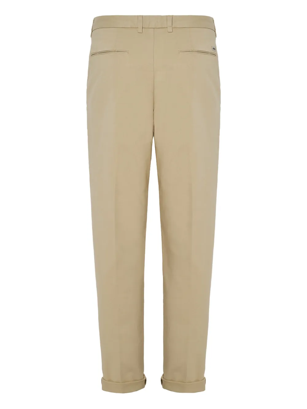 BOSS cuffed straight trousers - Beige
