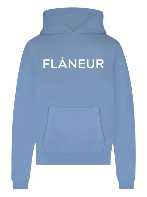 FLÂNEUR logo-print hoodie