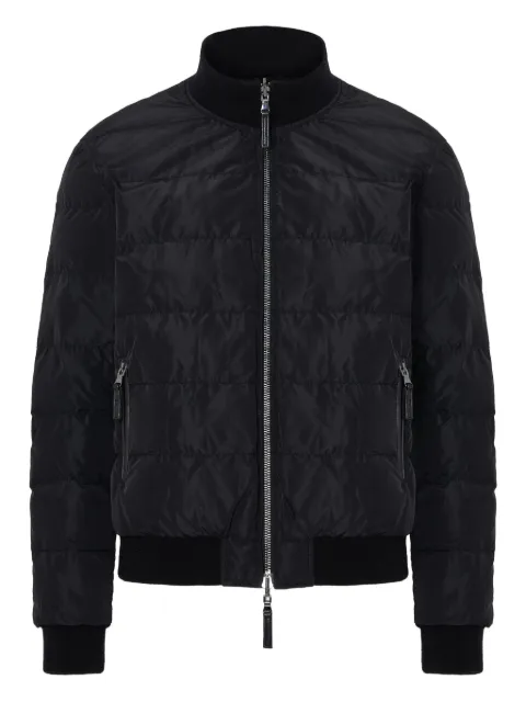 THE JACK LEATHERS quilted leather bomber jacket