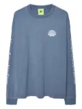 NEW AMSTERDAM shell-logo long-sleeve T-shirt - Blue
