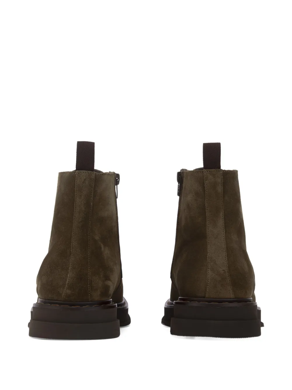CALCE lace-up platform boots Brown