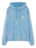 NEW AMSTERDAM shell-logo tie-dye hoodie - Blue