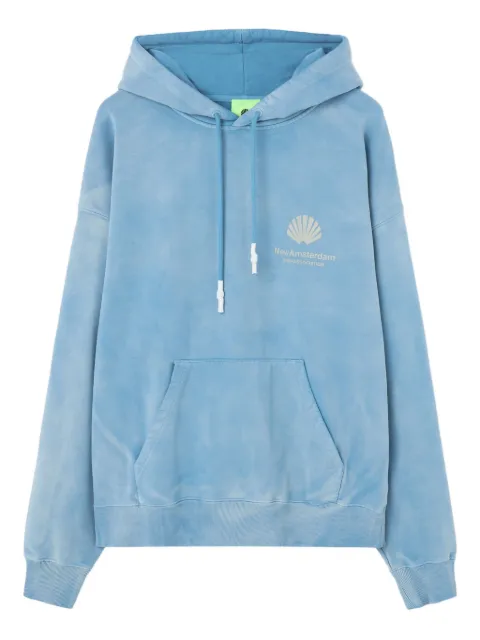 NEW AMSTERDAM shell-logo tie-dye hoodie