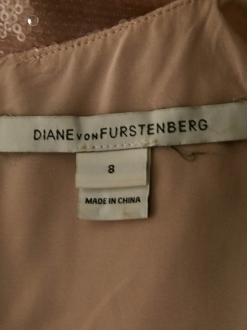 Pre-owned Diane Von Furstenberg Vintage Sequinned Long-sleeve Top In Pink