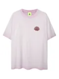 NEW AMSTERDAM shell-logo surf association T-shirt - Pink