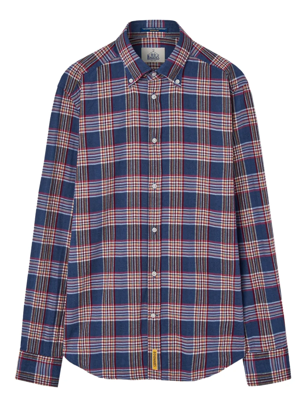 B.D. Baggies checked long-sleeved shirt