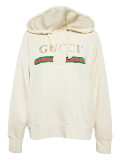 Gucci Pre-Owned logo-print hoodie
