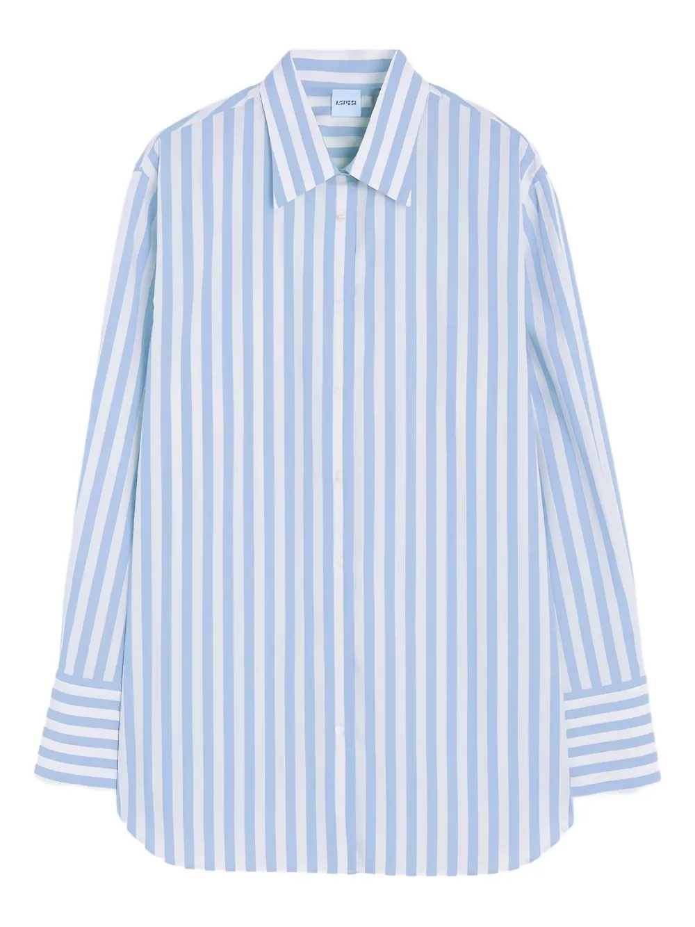 striped long-sleeved shirt