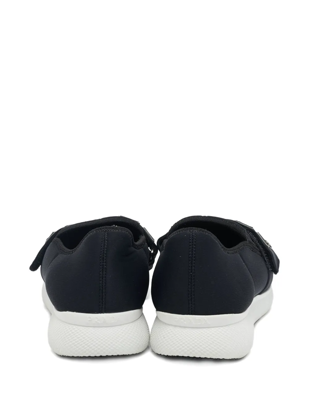 Prada Pre-Owned Sneakers met logoband - Zwart