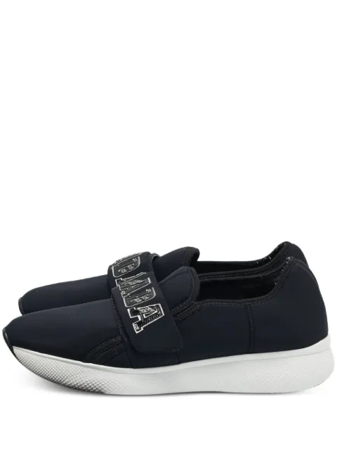 Prada Pre-Owned logo-strap sneakers