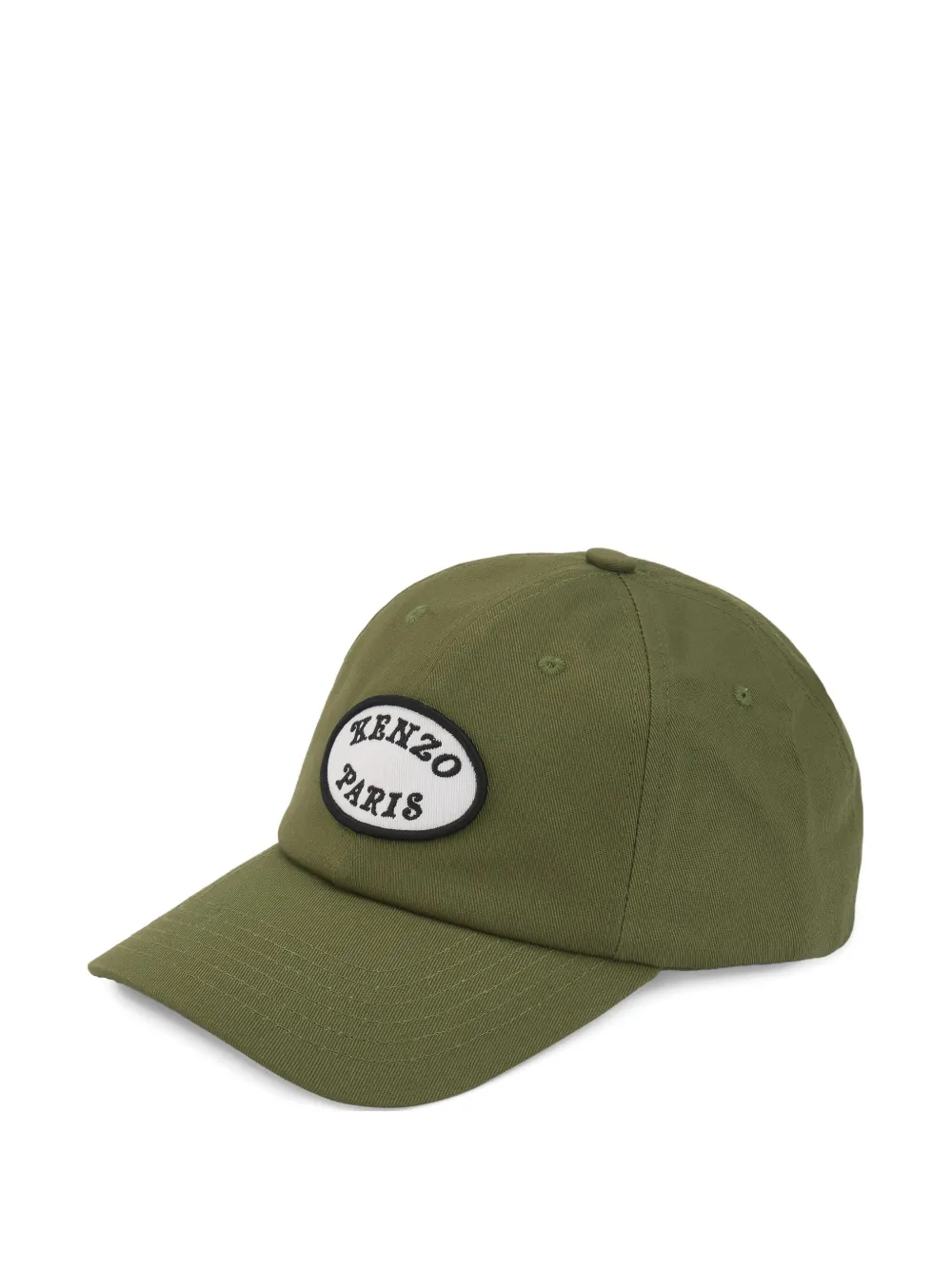 Kenzo logo-patch baseball cap Groen
