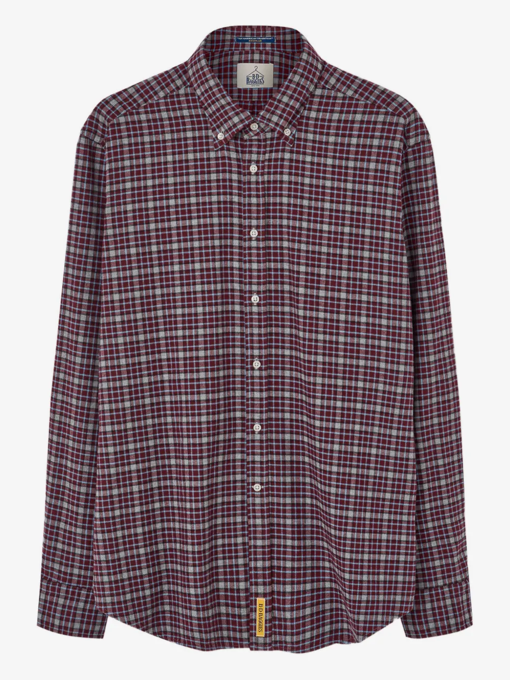 B.D. Baggies checked button-down shirt | Red | Image 1