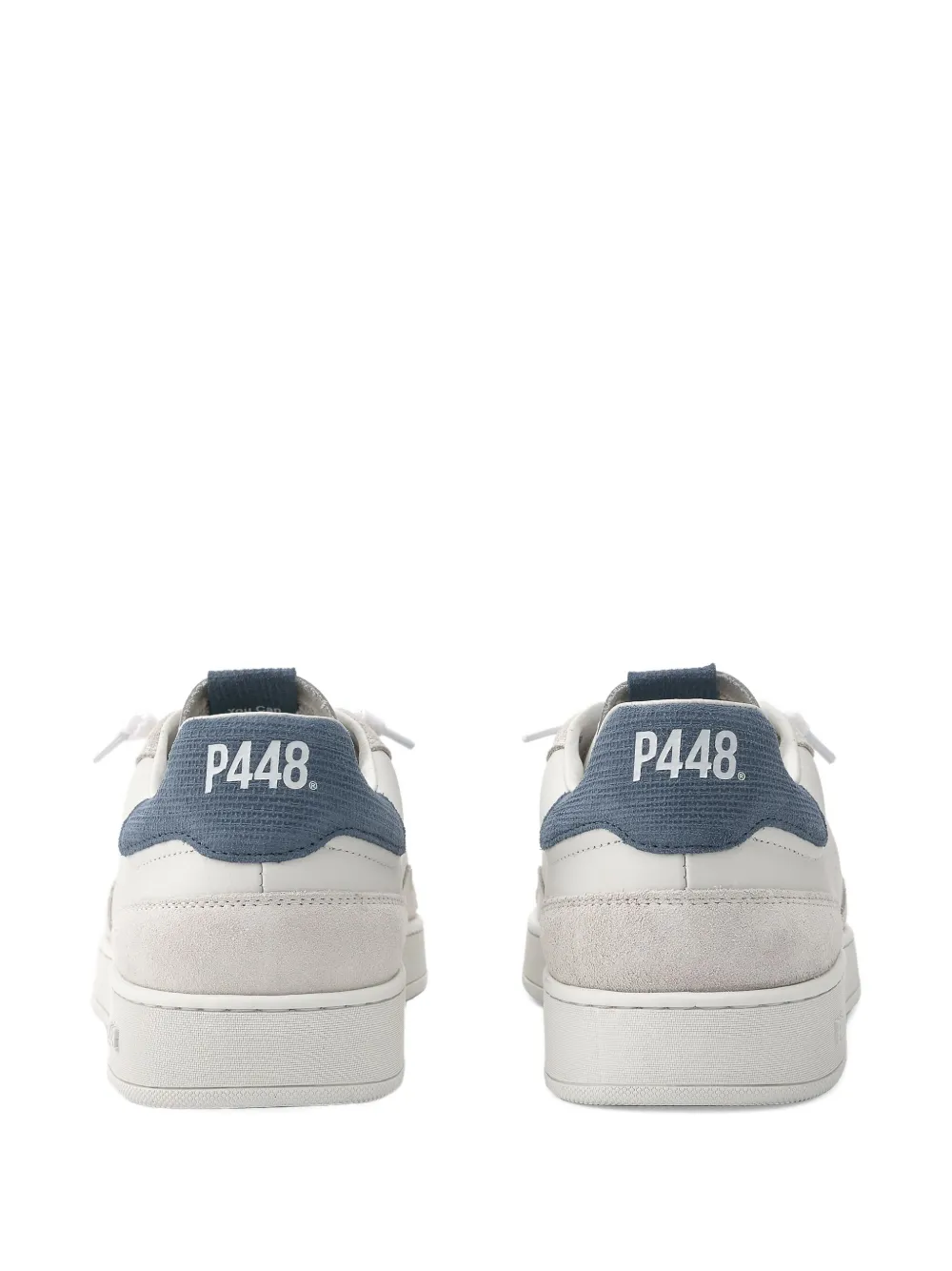 P448 Vert perforated leather sneakers White