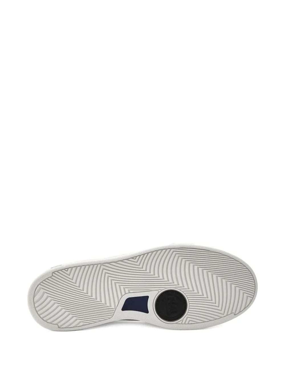 P448 Vert perforated leather sneakers White