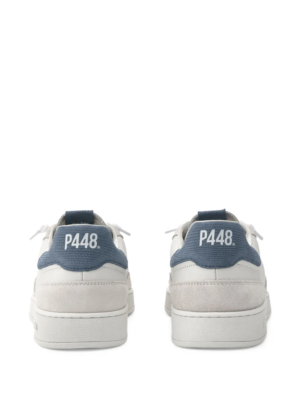 P448 Vert perforated leather sneakers White
