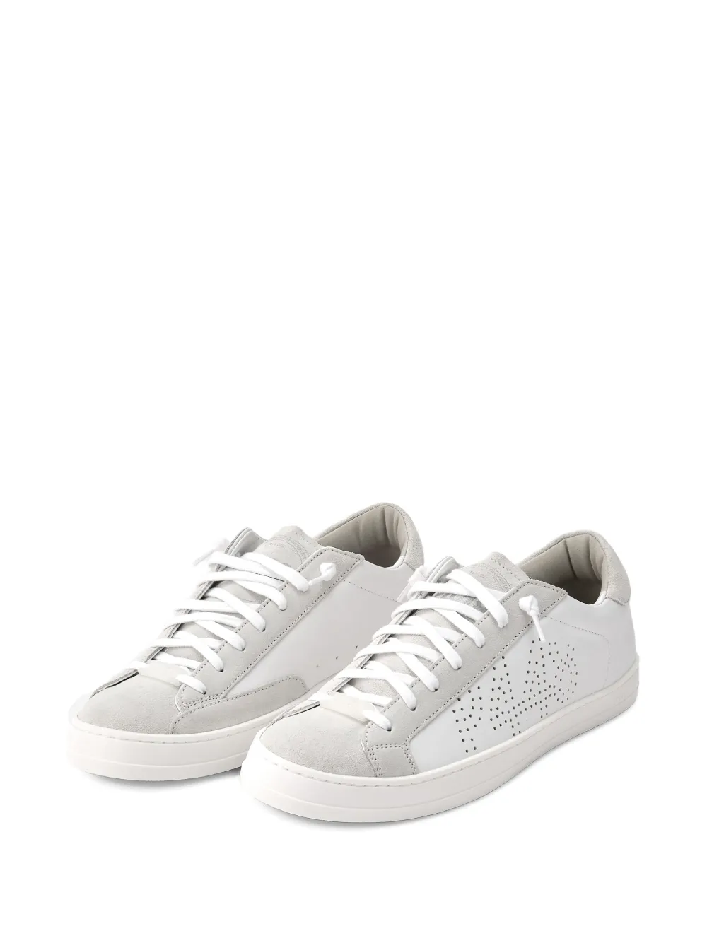 P448 John perforated-logo leather sneakers White