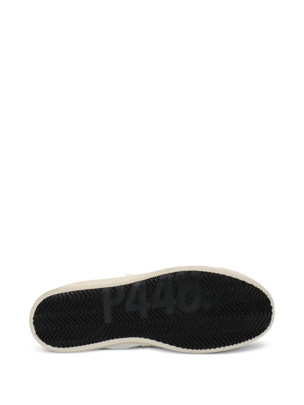 P448 perforated-logo leather sneakers White