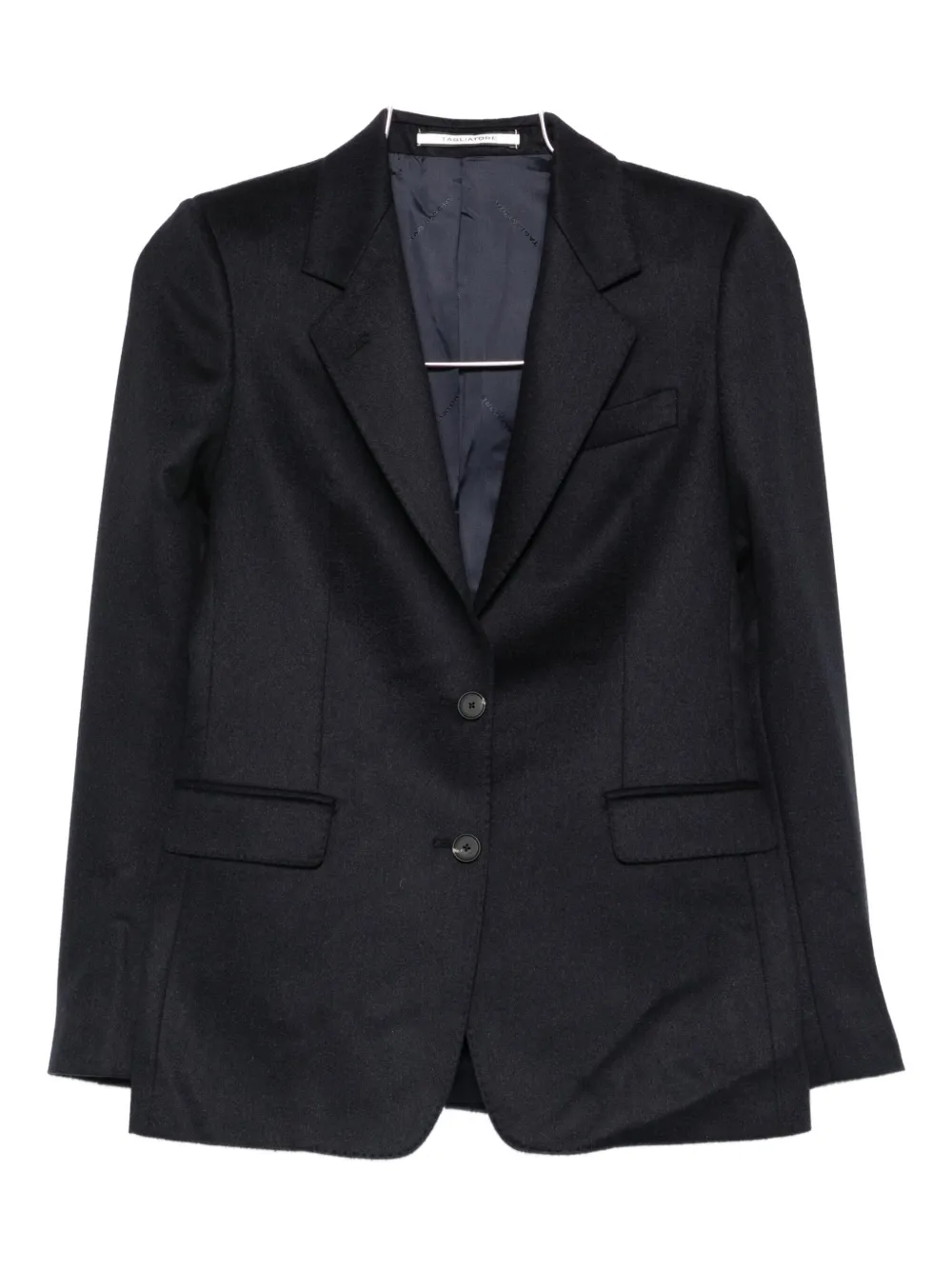 two-button flap-pocket blazer