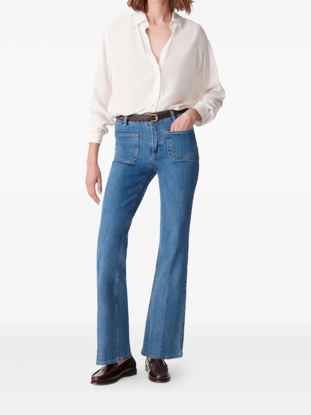 Vanessa Bruno Dompay patch-pocket flared jeans | Flares & Bell Bottom Jeans | Image 2