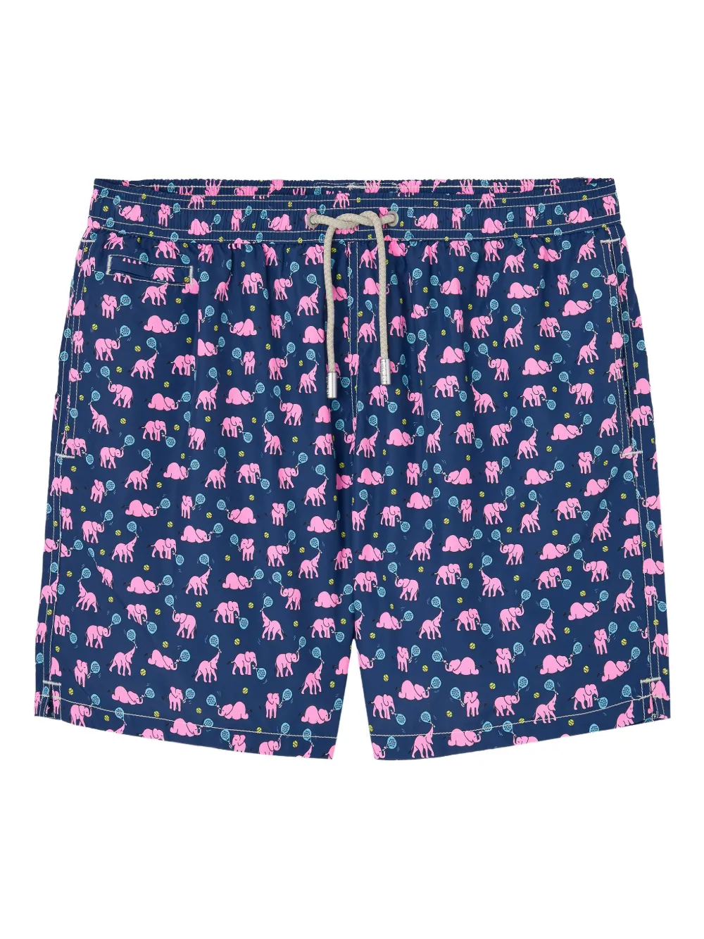 MC2 Saint Barth elephant-print swim shorts Blauw
