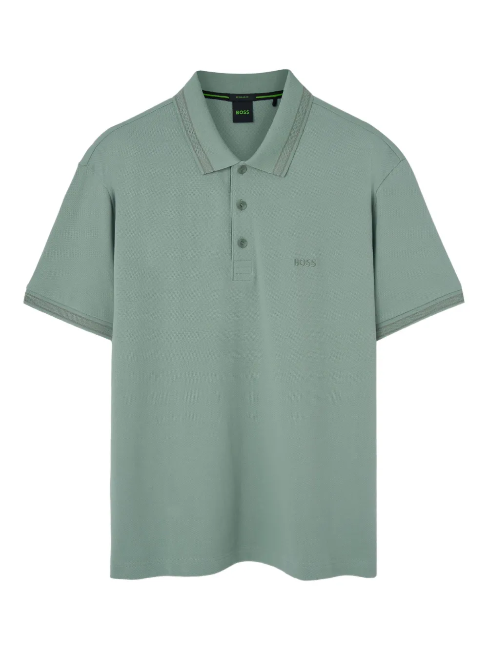 BOSS Katoenen poloshirt Groen