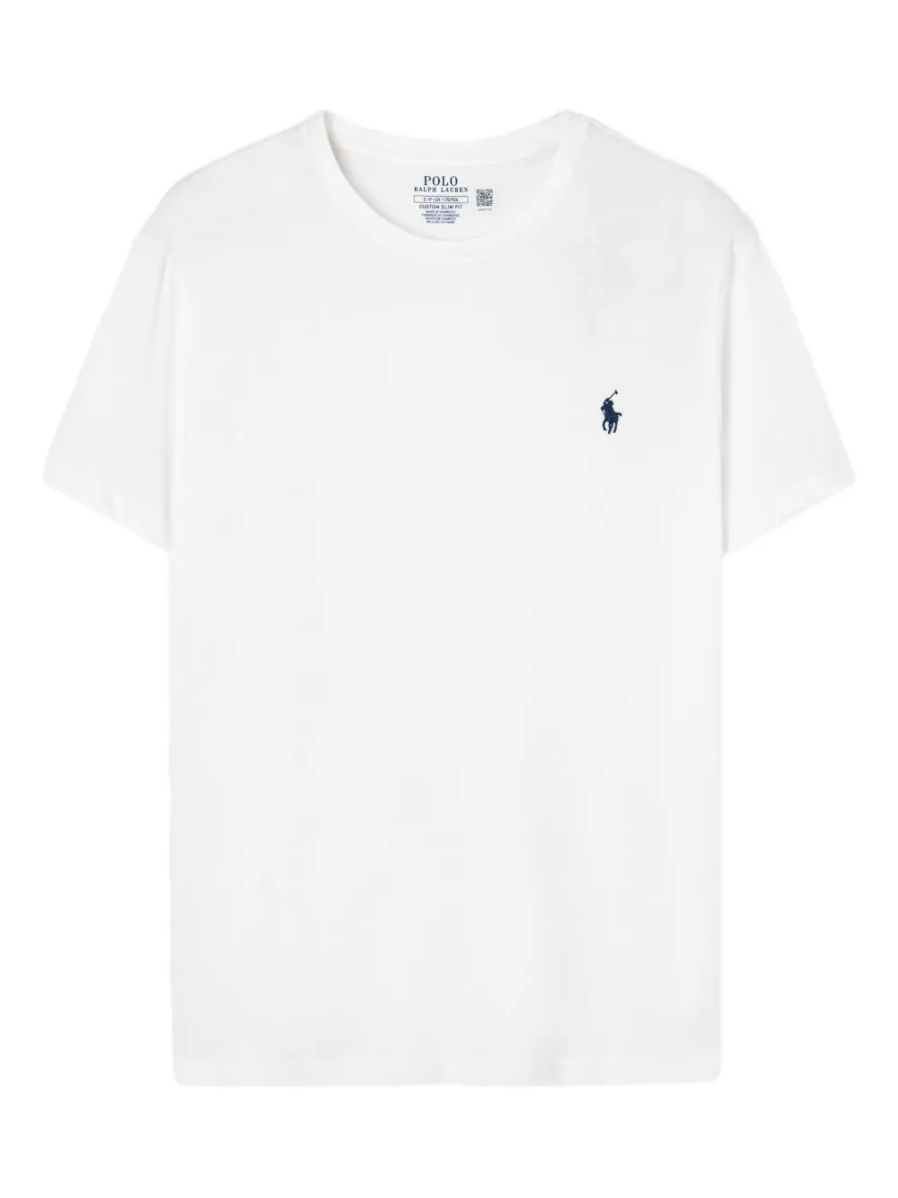 logo-embroidered T-shirt