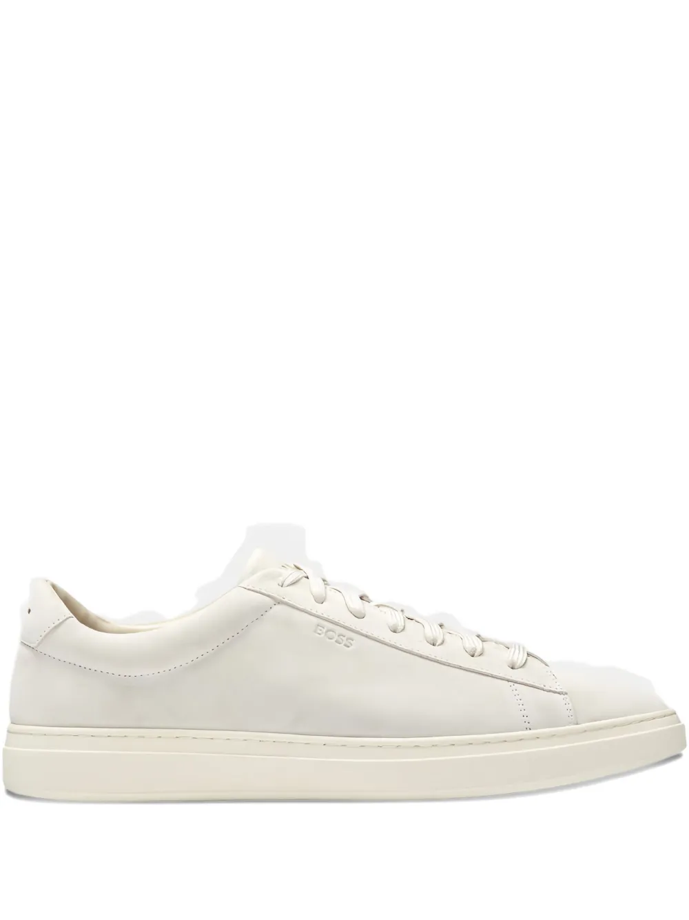 BOSS de ed-logo leather sneakers White