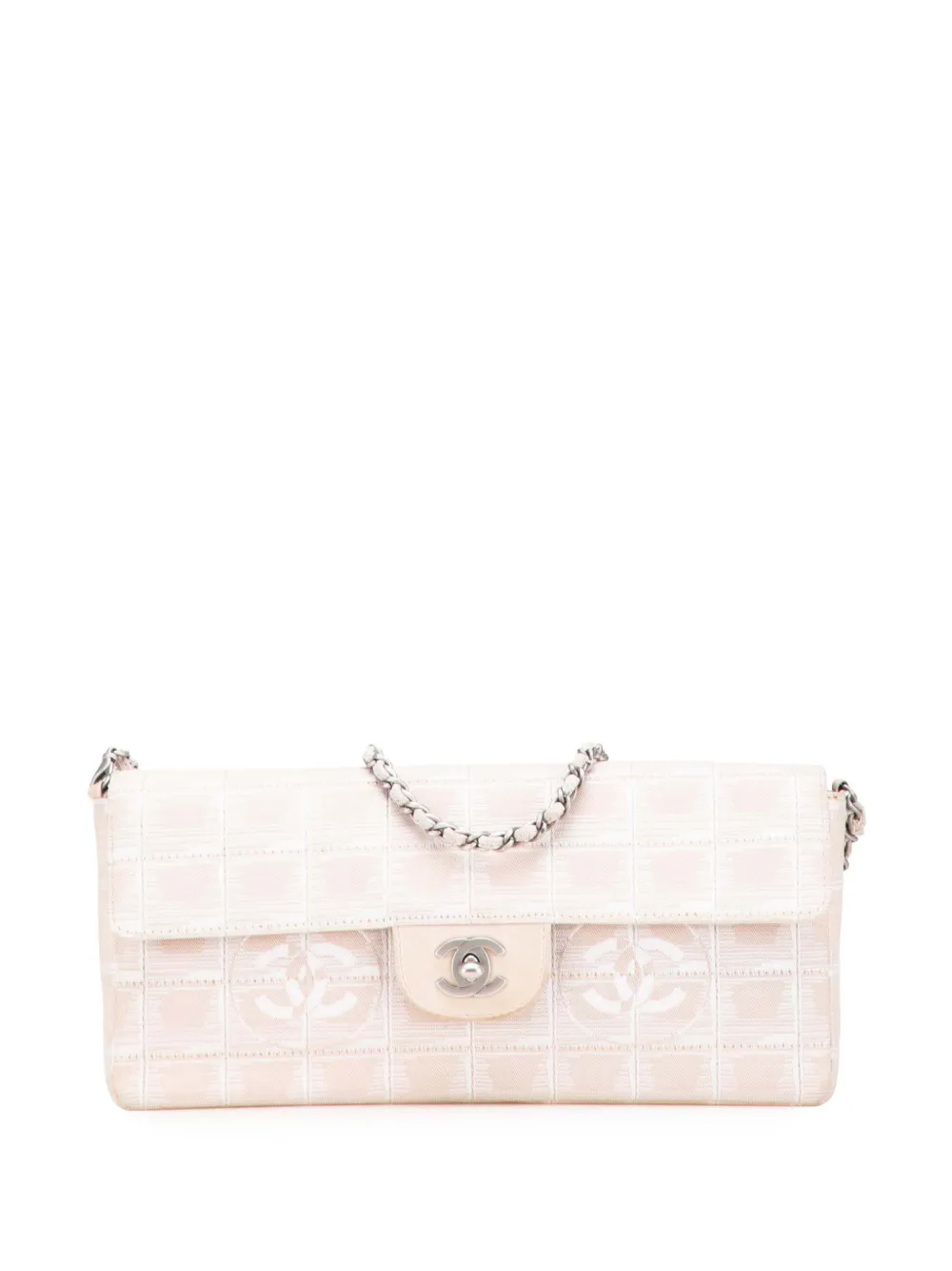 CHANEL Pre-Owned 2002-2003 ニュートラベル ライン ナイロン イーストウエスト フラップ ショルダーバッグ - CHANEL Pre-Owned 2002-2003 ニュートラベル ライン ナイロン イーストウエスト フラップ ショルダーバッグ -