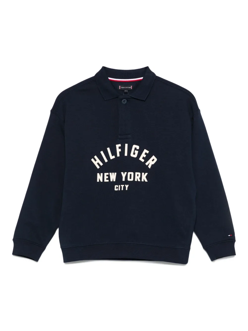 Tommy Hilfiger Junior Sweater met polokraag en lange mouwen Blauw