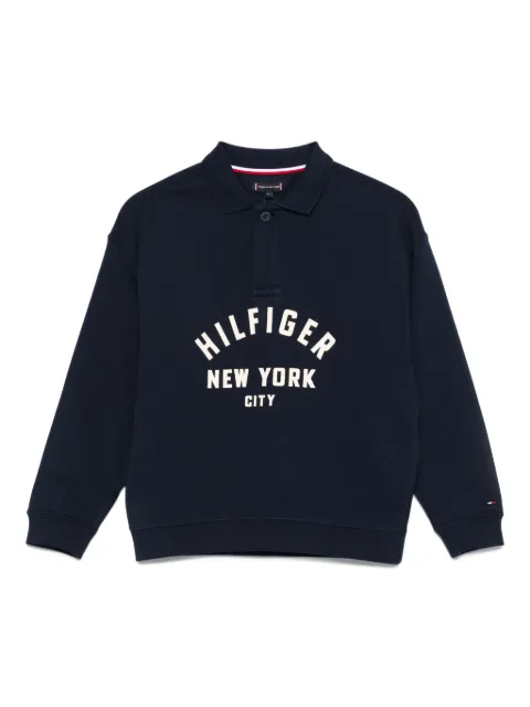 Tommy Hilfiger Junior polo-neck loong-sleeves sweatshirt