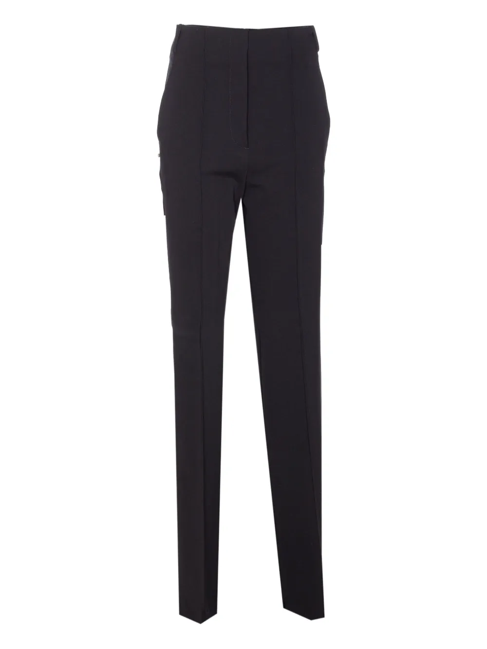 Sportmax Straight broek met haaksluiting Zwart