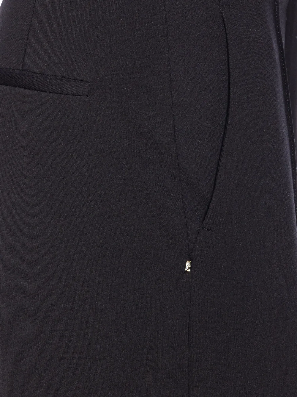 Sportmax Straight broek met haaksluiting Zwart