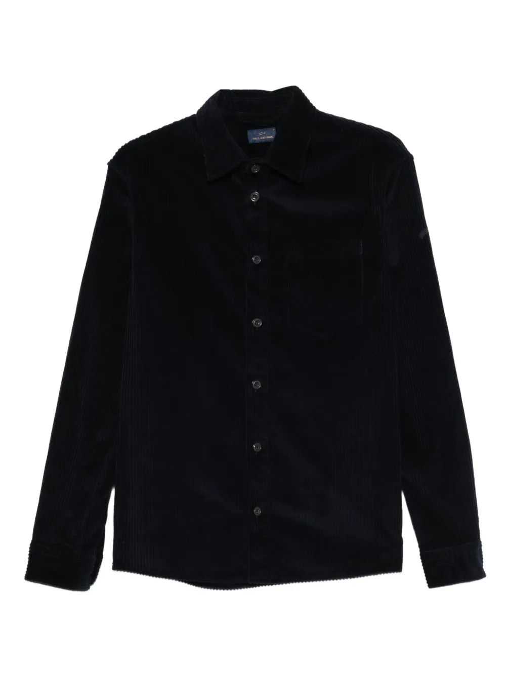 Paul & Shark Ribfluwelen overhemd Blauw