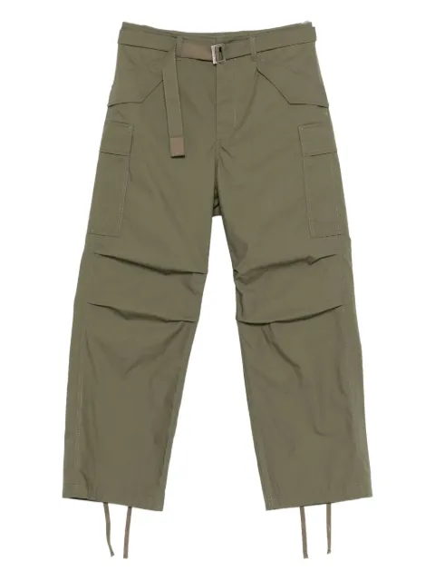 sacai belted cargo trousers