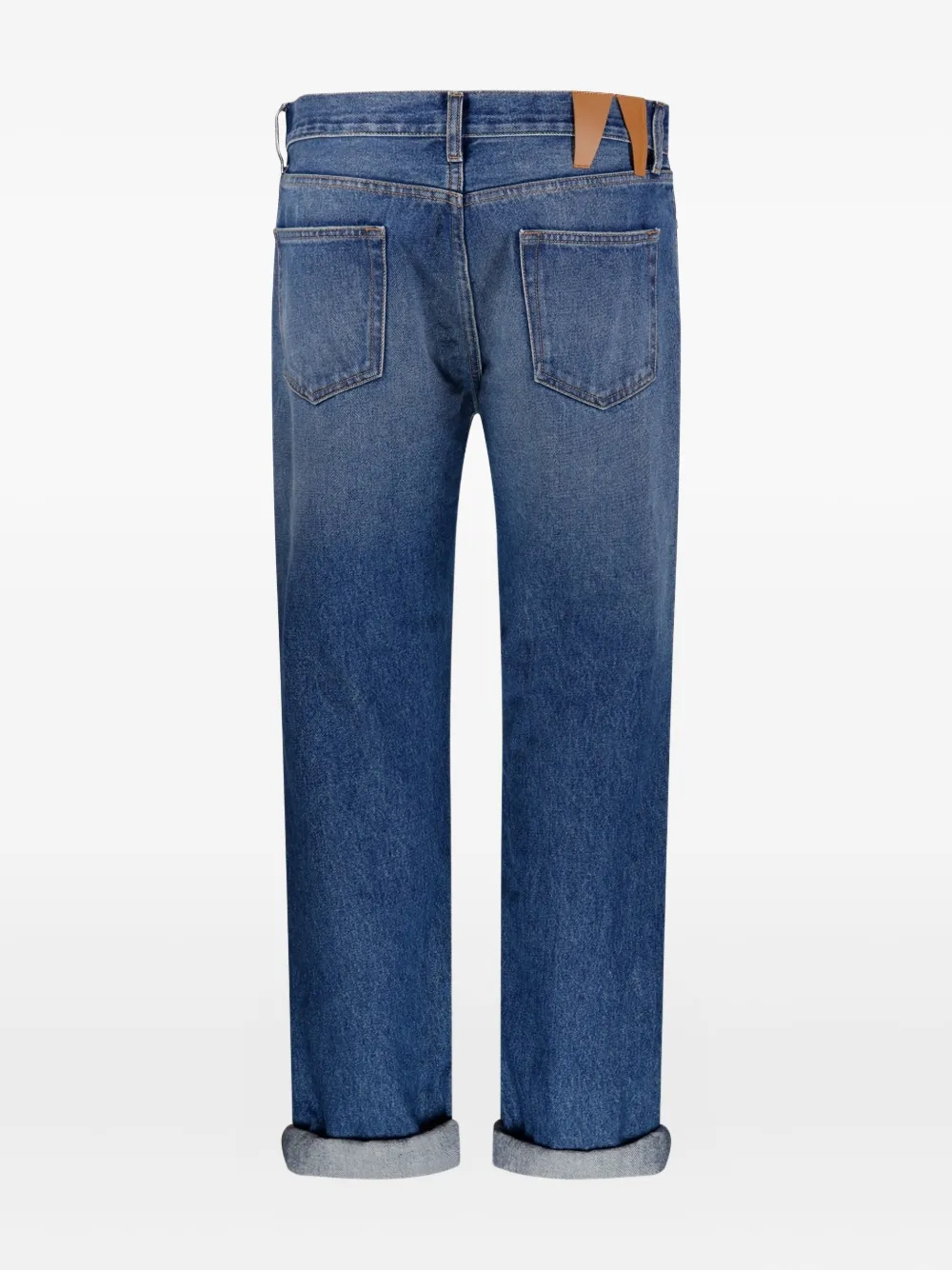 DARKPARK strap-embellished straight-leg jeans - Blauw