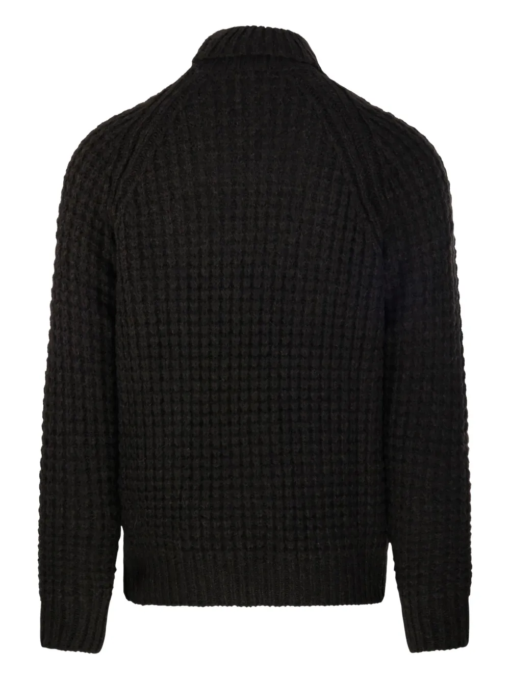 Roberto Collina high-neck waffle-knit sweater - Bruin
