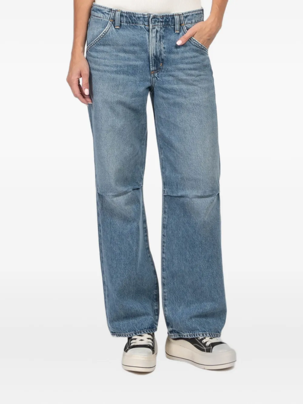 Citizen Of Humanity Pleated-knee Jeans In Blue