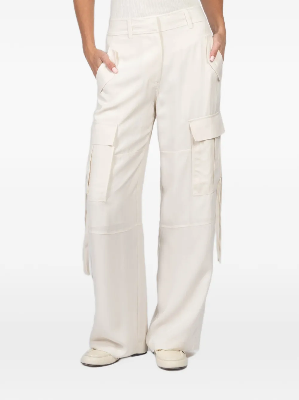 Ulla Johnson Pax cargo-pockets straight trousers - Toni neutri