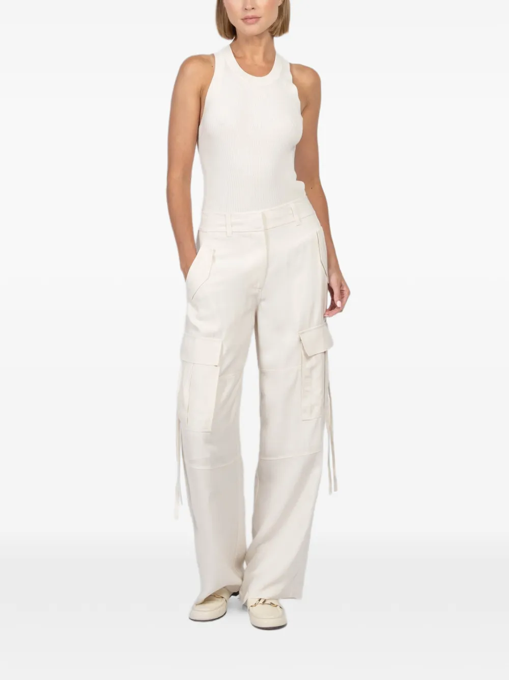 Ulla Johnson Pax cargo-pockets straight trousers - Beige