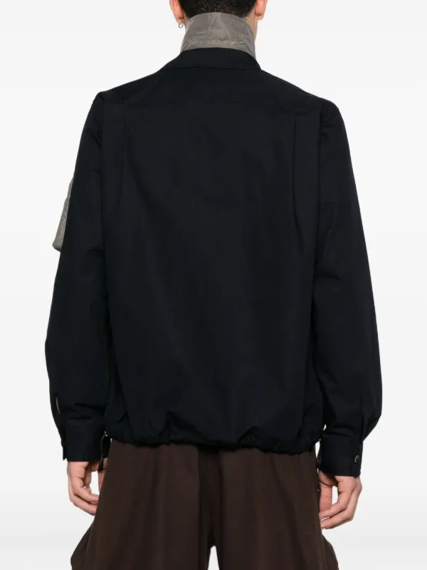ジャケット・アウター sacai COTTON OXFORD COAT size1 Sacai Oxford Nylon Cotton Jacket | Blue | FARFETCH
