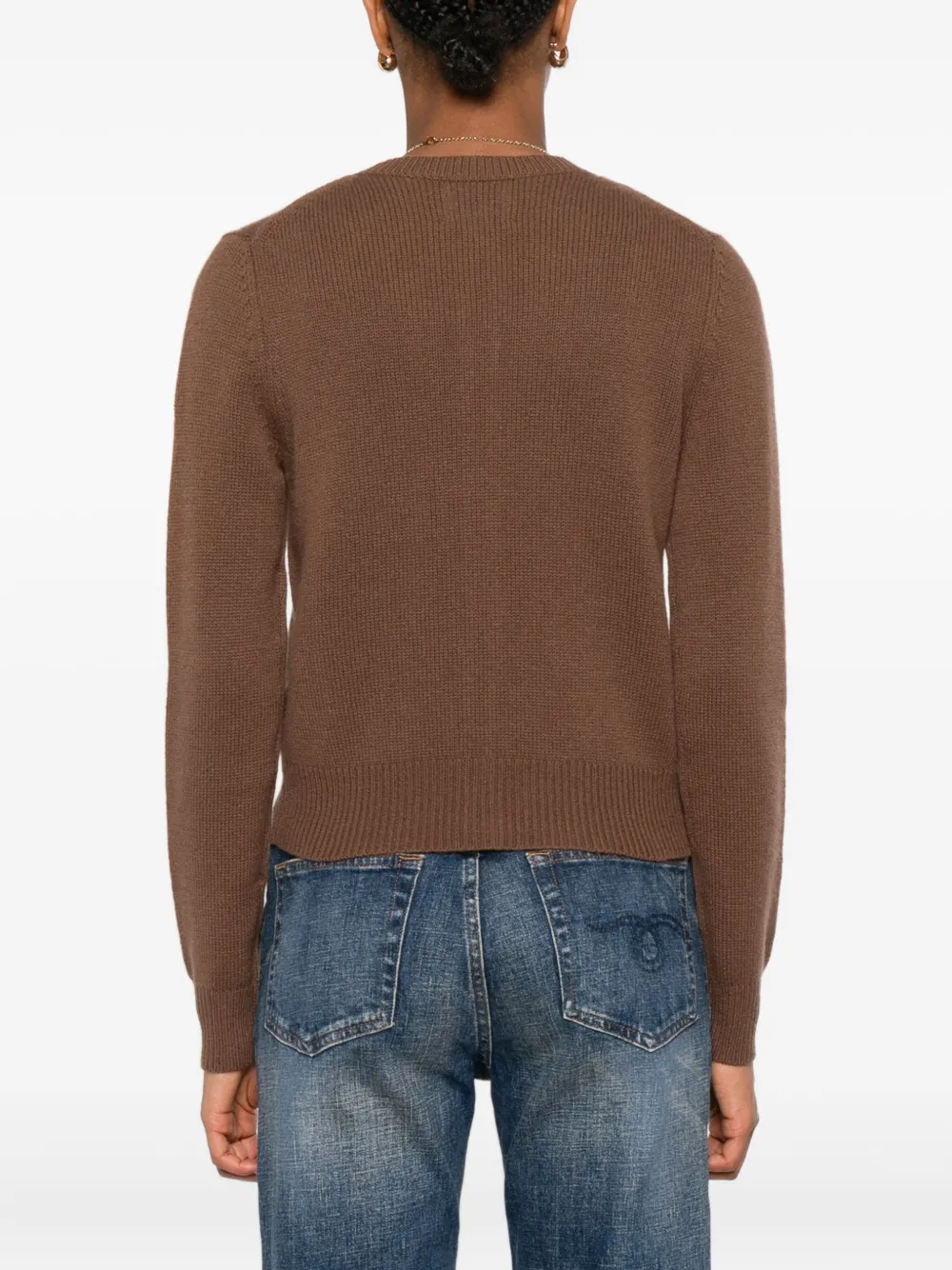 Allude button-front cashmere cardigan Bruin