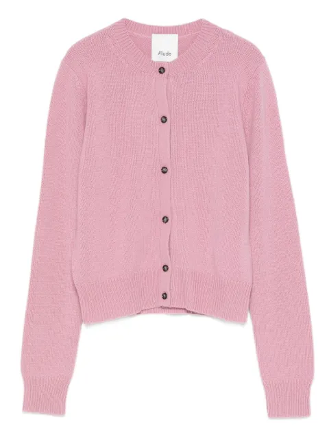 Allude button-front cashmere cardigan
