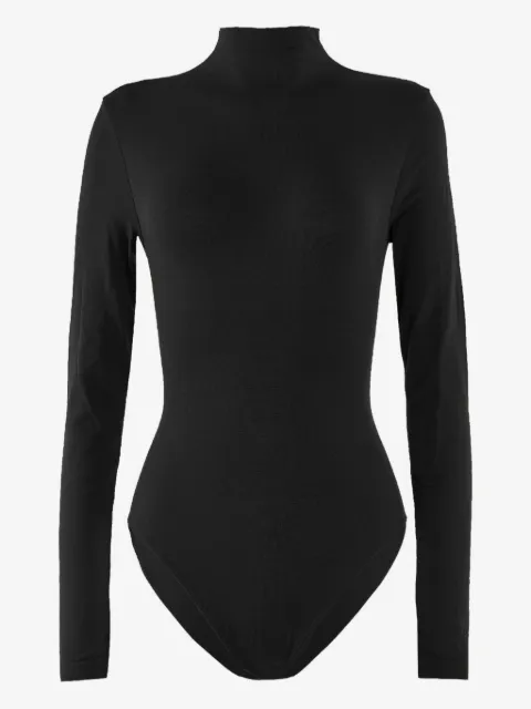 Wolford body manga larga con cuello de tortuga
