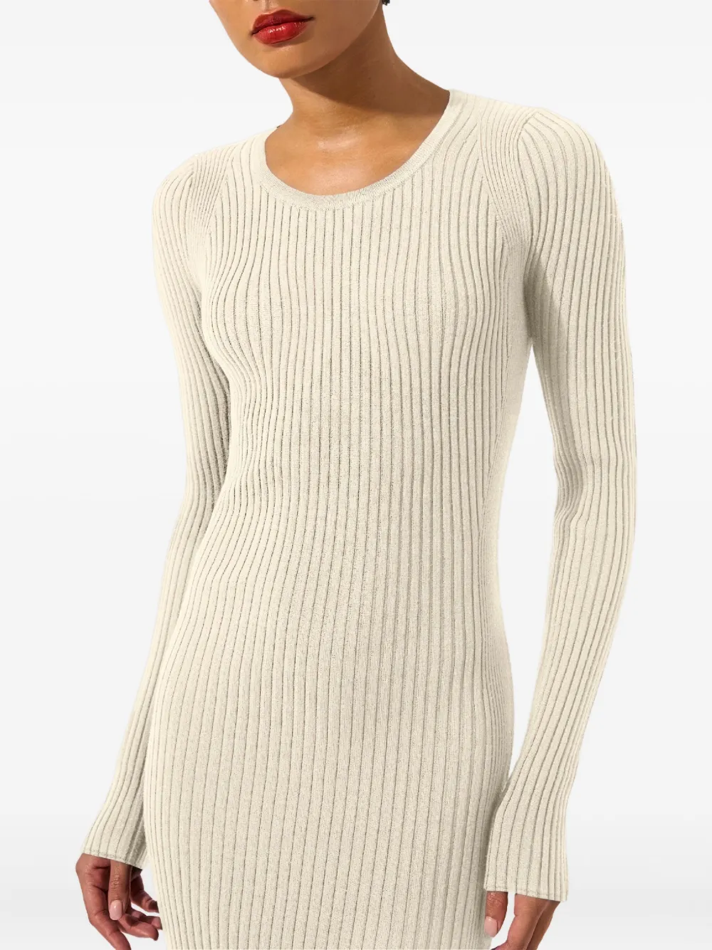Wolford Merino Rib Dress In Neutral